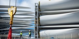 Avanzan las obras del Parque eólico en Santa Cruz