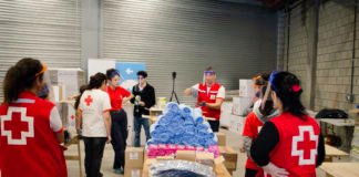 Microestadio para ayuda humanitaria