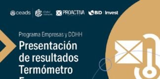 Termómetro sobre empresas y derechos humanos: presentación de resultados CEADS - Termómetro empresas y DDHH