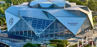 El Mundial del “Greenwashing”: Por qué la Copa de 2026 será la más contaminante de la historia Mercedes-Benz-estadio-Atlanta