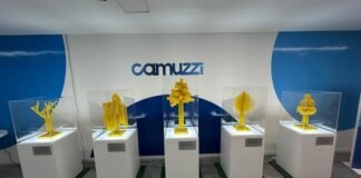 Camuzzi presenta una muestra itinerante de esculturas hechas a partir de materiales recuperados de su operación