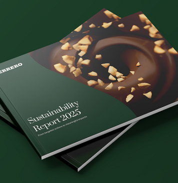 Ferrero alcanzó 99% de cacao certificado y redujo 7,2% sus emisiones en 2025