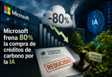 Microsoft frena 80% la compra de créditos de carbono por la IA