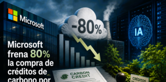 Microsoft frena 80% la compra de créditos de carbono por la IA